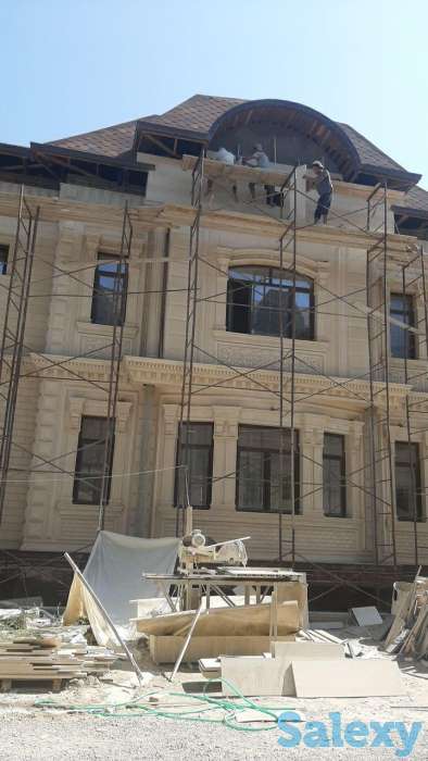 Травертин, фасадные работы, декор, лепка. Все виды фасадных работ, фотография 8