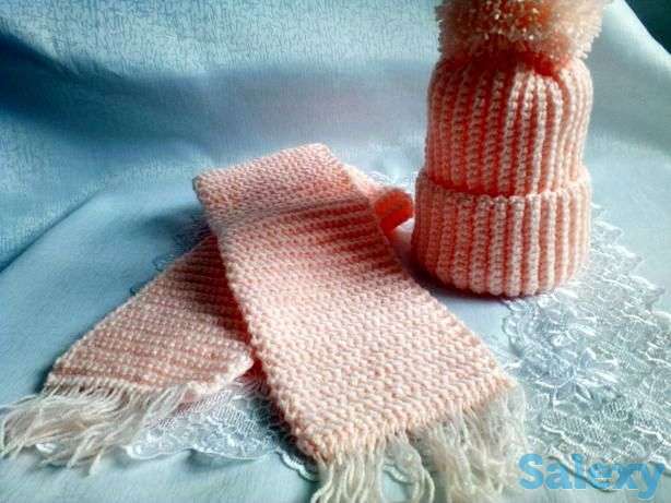 Шапка шарф.Детский комплект, фотография 1