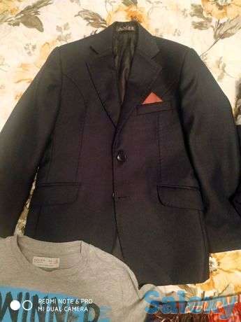 Стильный пиджак на мальчика 7-8 лет, фотография 1