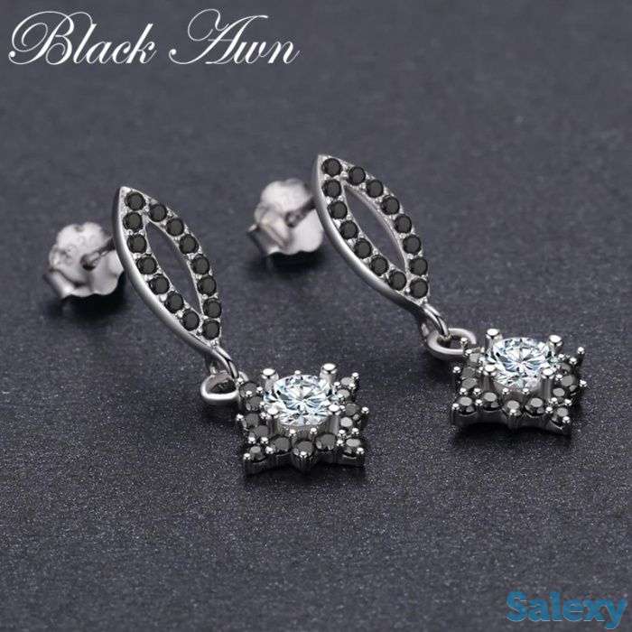 Серьги из стерлингово серебра 925 пробы, фотография 5