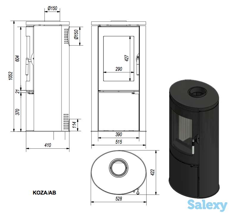 Топка-камин koza ab kratki в Ташкенте, Узбекистане камин, топка, pech, kamin, ideasvet, фотография 6
