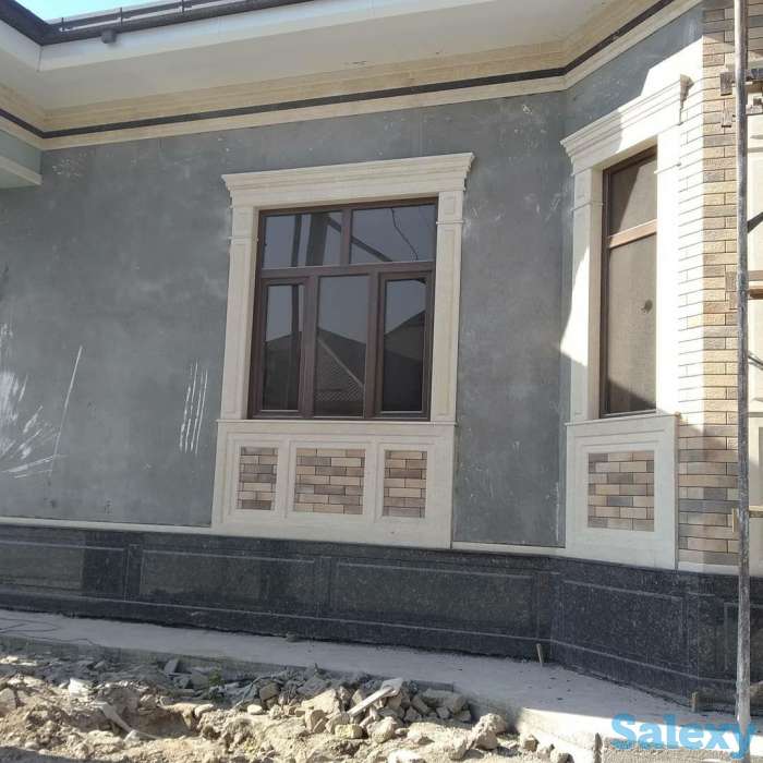 Брусчатка, укладка брусчатки, цоколь, фасад, фотография 5