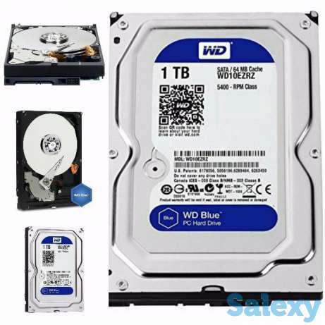 Продам WD Blue 1TB Desktop Hard Disk Drive - 5400 RPM SATA 6 Gb/s 64MB, фотография 1