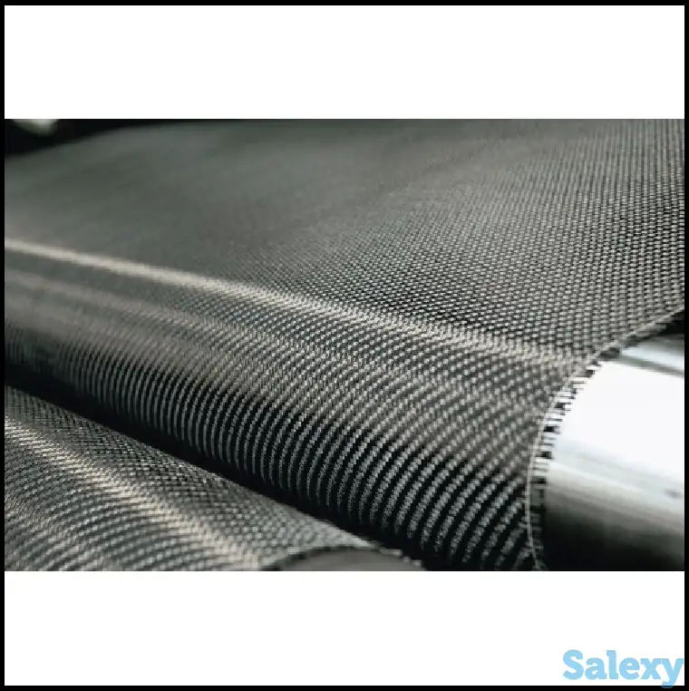 Двунаправленная углеродная (карбоновая) ткань-саржа, фотография 1