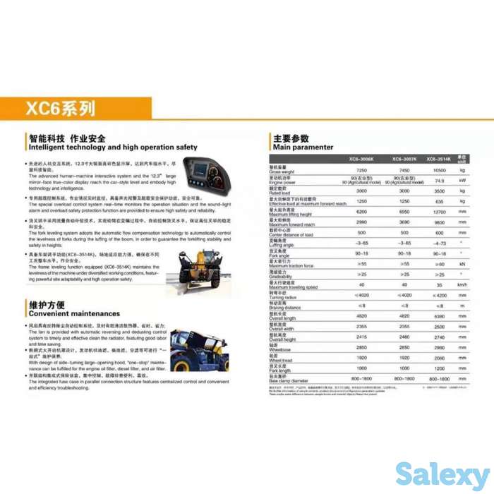 Телескопический погрузчик XCMG, фотография 5