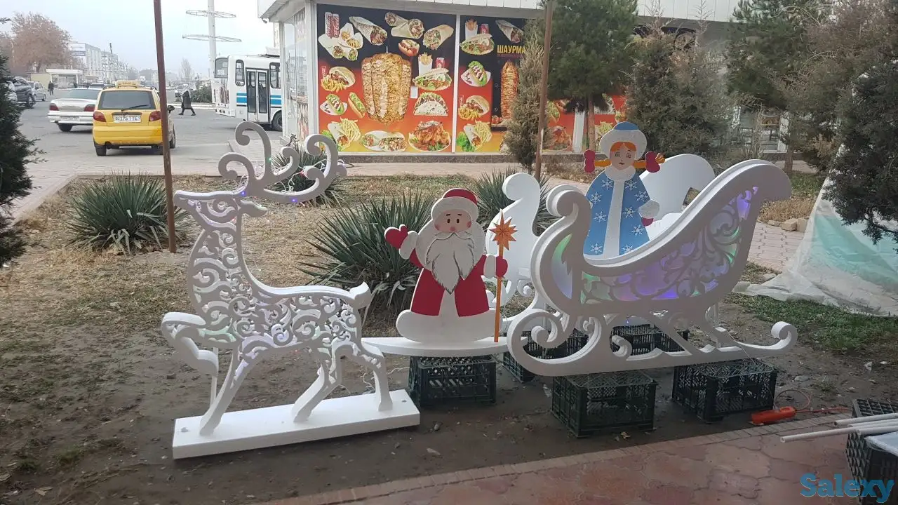 Новогодний декор из пенопласта, фотография 2