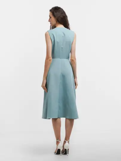 Платье женское, летнее на запах, повседневное праздничное, миди,хлопок, фотография 4