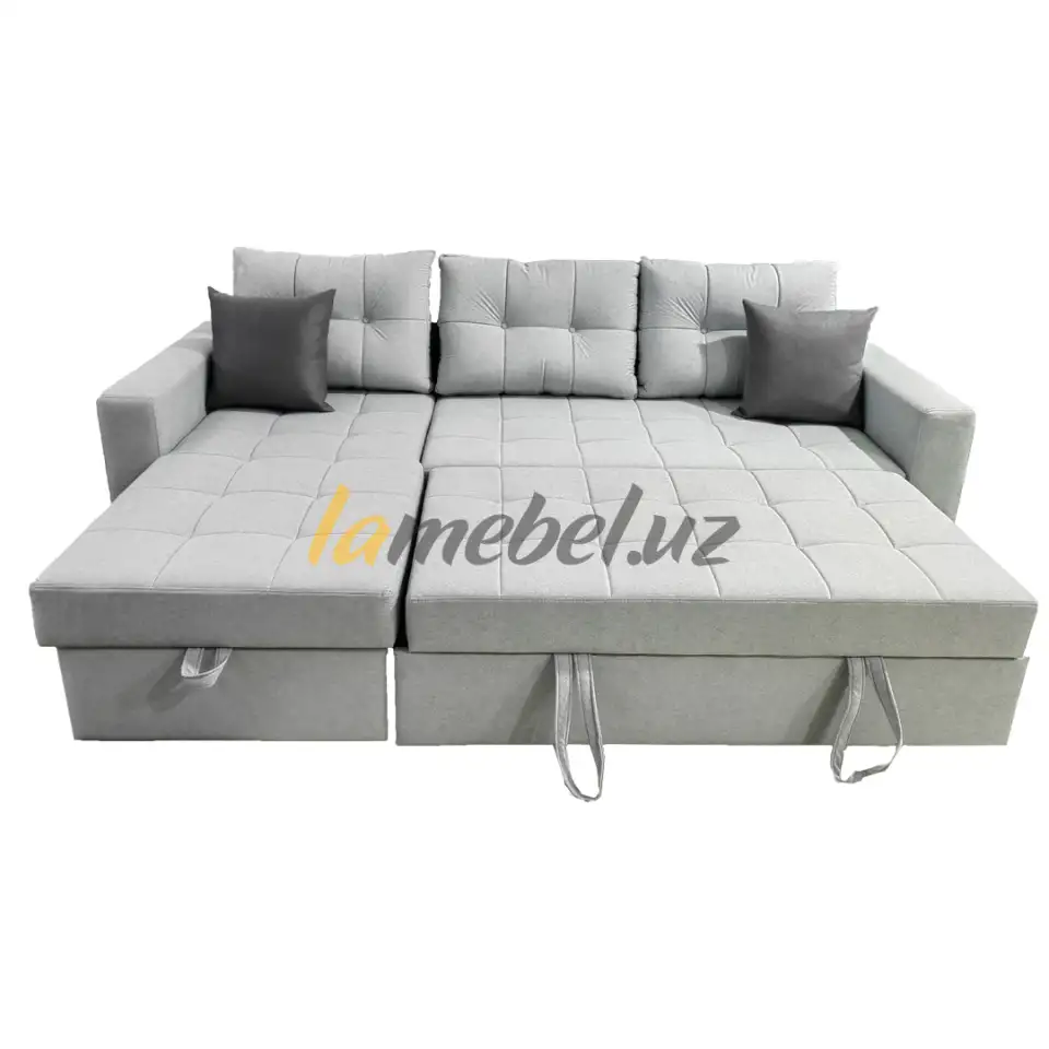 Угловои диван-кровать Monaco Light Gray, фотография 2