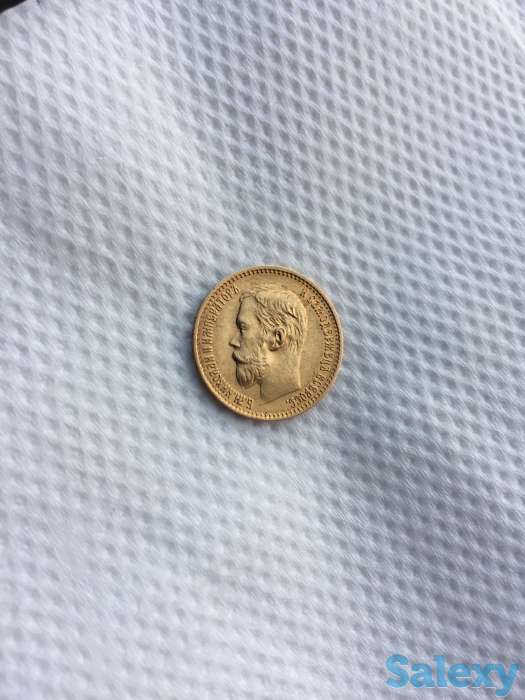 Продаётся золотая монета Николая ll 5 рублей 1898 года, фотография 1