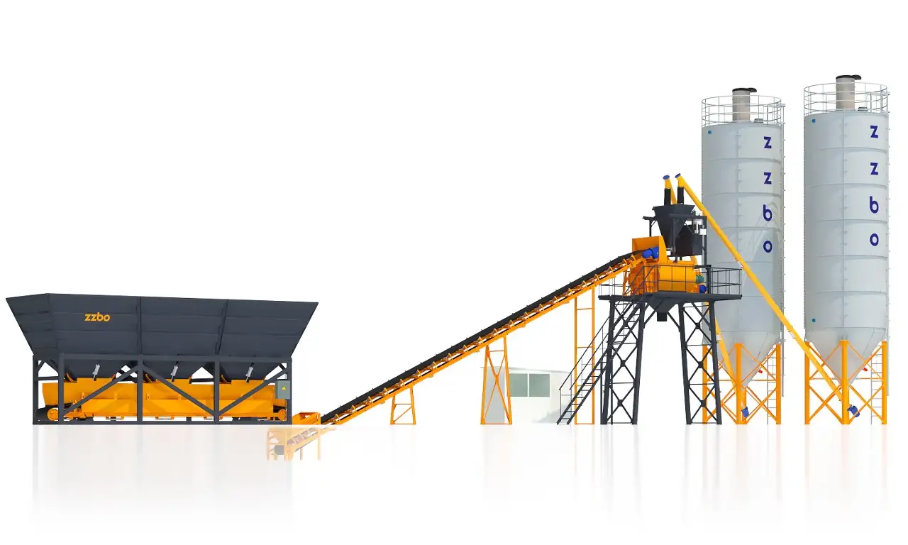 Стационарный бетонный завод  Лента-106 производительностью 106 м3час, фотография 2