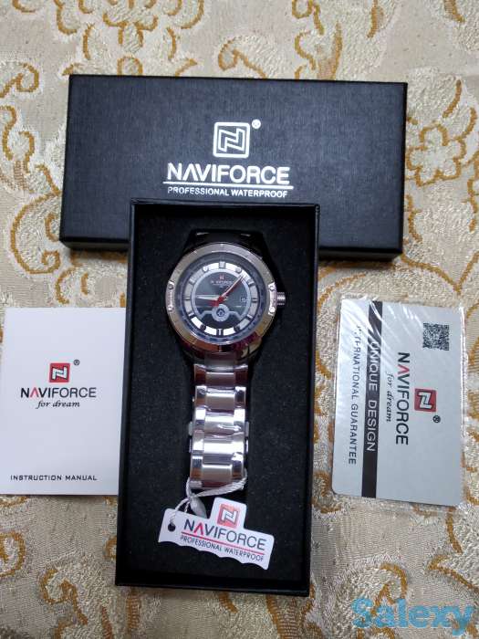 Мужские часы naviforce Топ люксовый бренд модные водонепроницаемые кварцевые, фотография 1