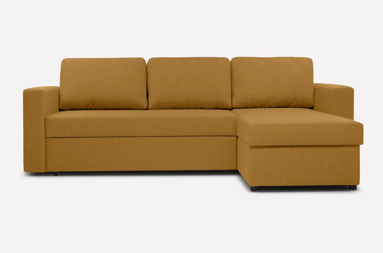 Диван Фишер угловой yellow для дома для офиса, фотография 5