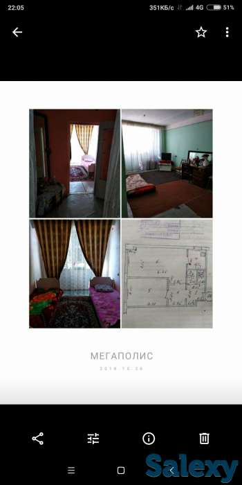 Продам квартиру на сергели-4, бывшее общежитие, фотография 1