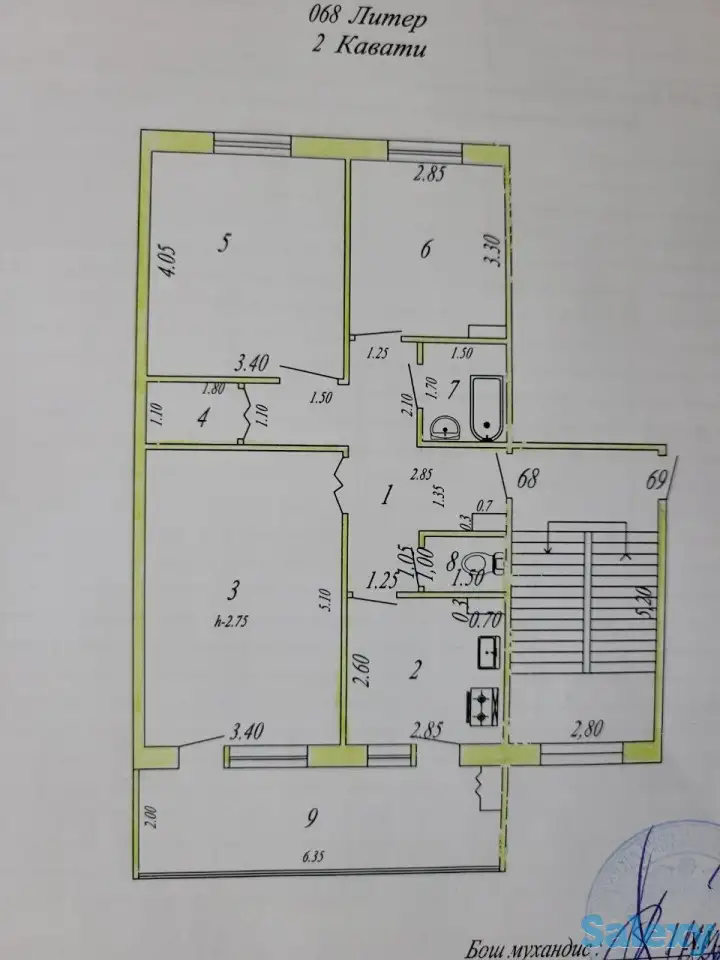 Продаётся 3х-комнатная квартира на 2м этаже, м/р-он 5/2, фотография 9