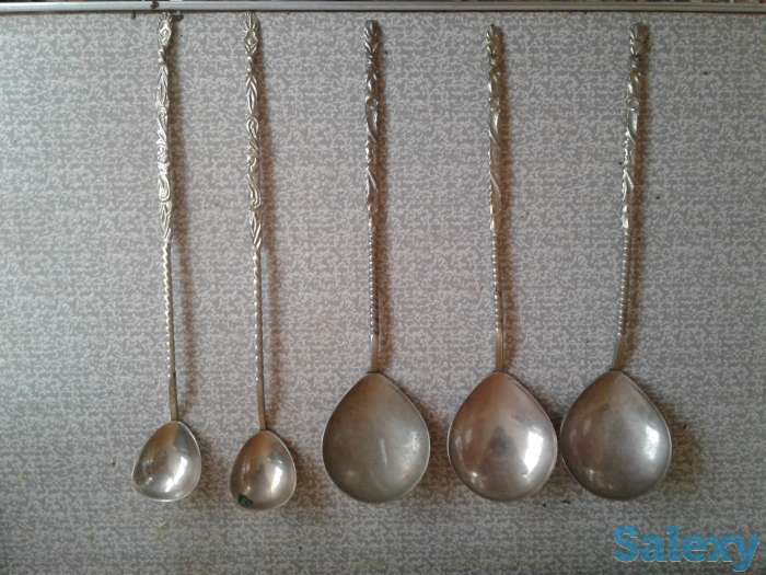 Ложки мельхиоровые, фотография 1