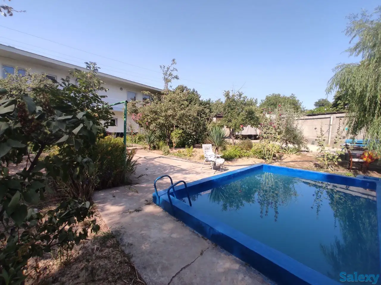 ул.Чинабад,р.Бозсу,4-комн,2-этажа,10-соток,182 м²,бассейн,сад, фотография 1