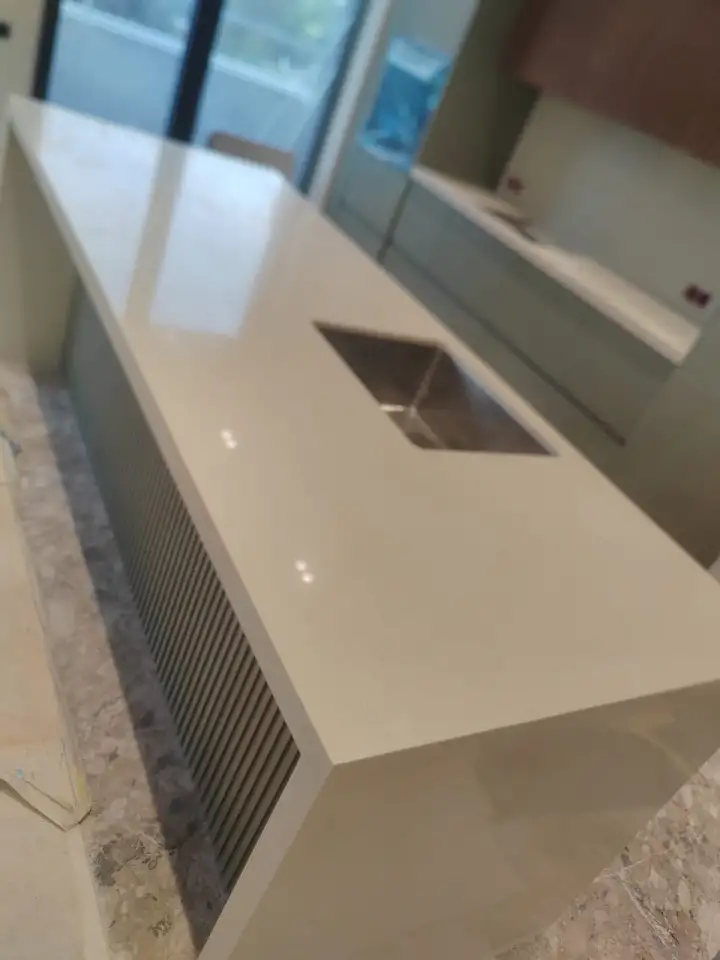 Столешницы, подоконники, раковины из камня акрил, кварц, фотография 10