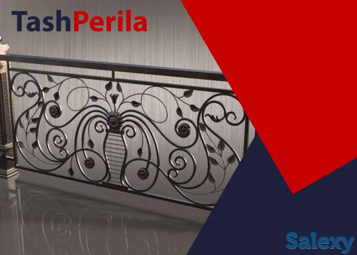 Перила из чёрного металла в ташкенте на заказ, фотография 2