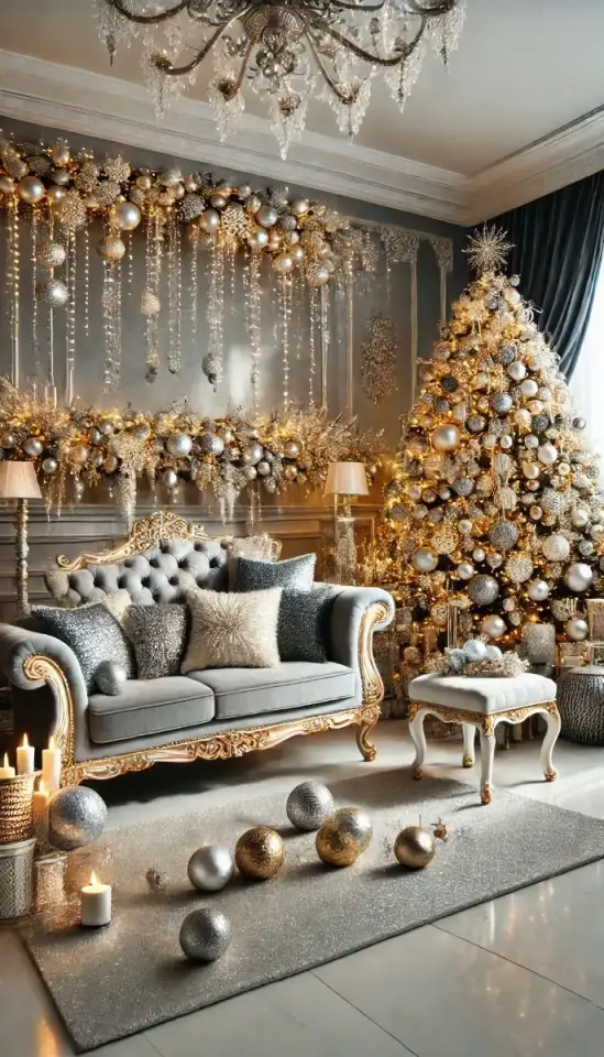 Предлагаем Вашему вниманию новогоднее световое оформление фасада зданий! И снежинки, и сосульки, и яркий дождик и большо, фотография 5