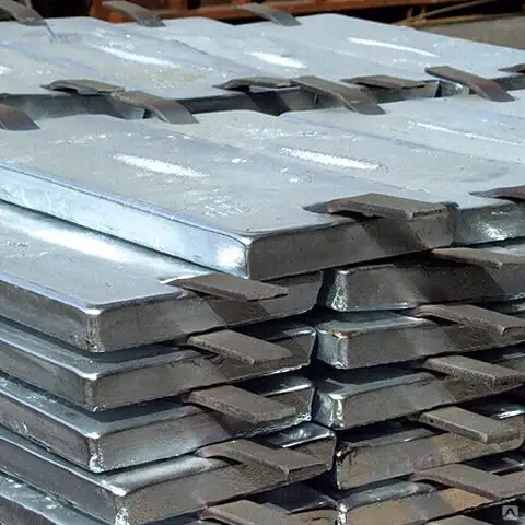 Аноды свинцовые Матер.: С2; С3; ССу10; ССу2..., B: 50-500 мм, s: 10 мм, L: 0,1-1 м, фотография 1