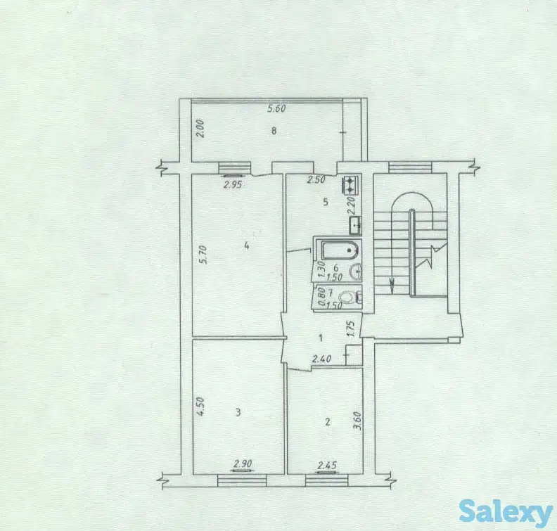 Продается 3-комнатная квартира, 4/4 на м.Буюк Ипак Йули, ориентир: кафе КФС, фотография 9