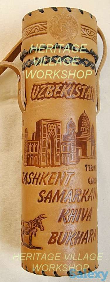 Кожаный тубус ручной работы., фотография 11