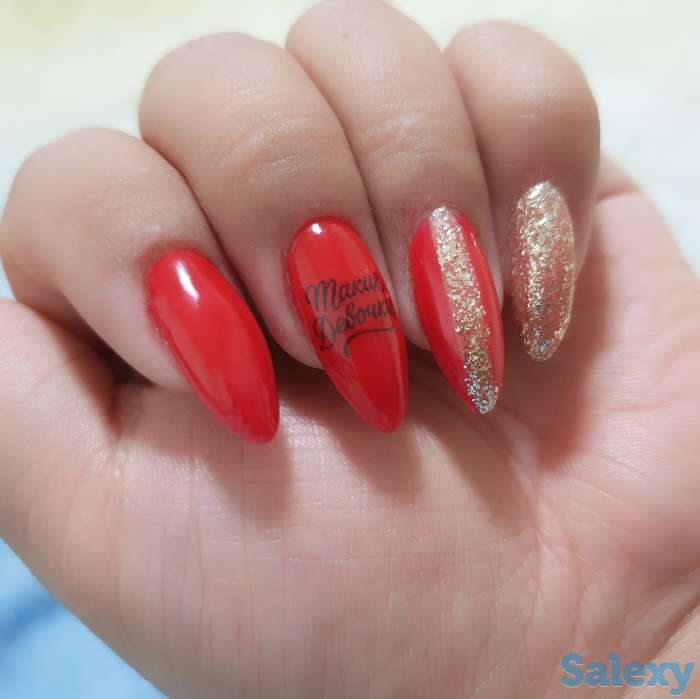 Маникюр,  наращивание, фотография 6