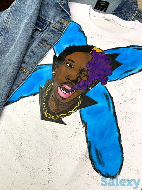 Футболки белые с принтом), фотография 1