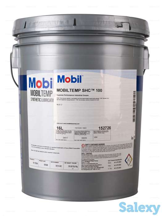 Пластичная смазка Mobiltemp SHC 100,18kg, фотография 1