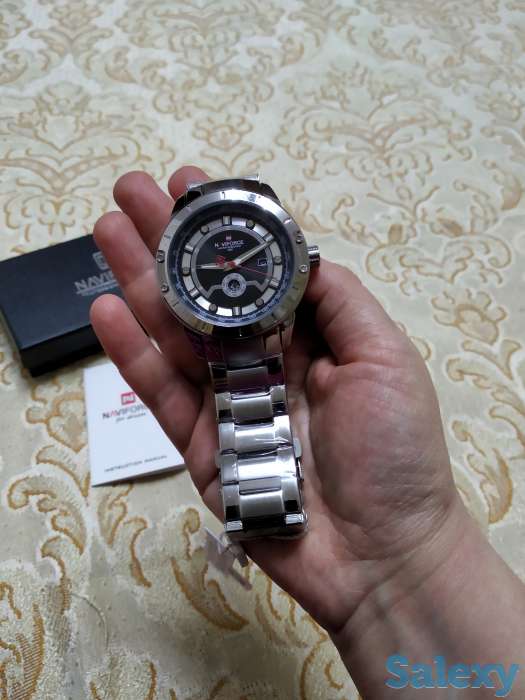 Мужские часы naviforce Топ люксовый бренд модные водонепроницаемые кварцевые, фотография 5