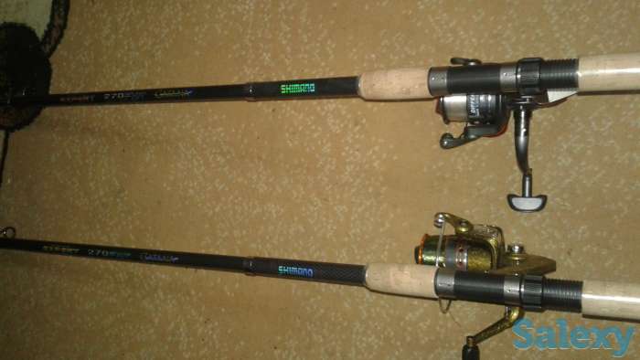 Карбоновые удилища с катушками и леской, фотография 2