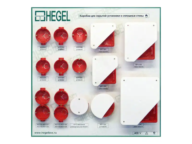 КУ1102-Коробка установочная(подрозетник) HEGEL  68 x 60 мм от ЧП Elektro Potential, фотография 18