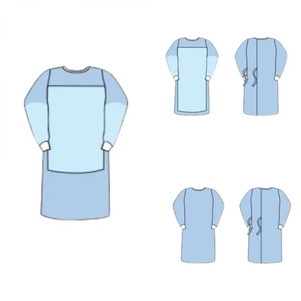 Одноразовые хирургические халаты dr. green's оптом, фотография 1