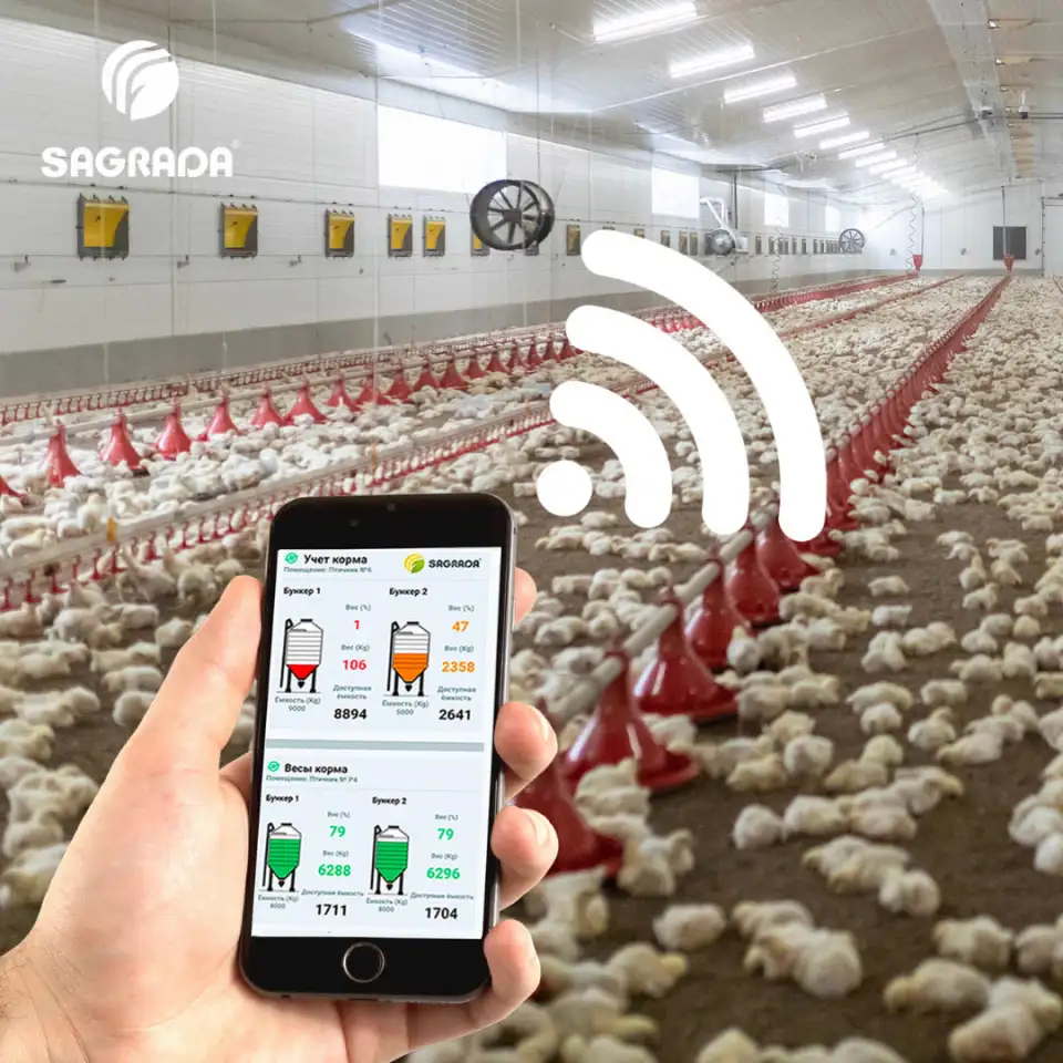 Оборудование для выращивания бройлеров с удаленным контролем, фотография 1