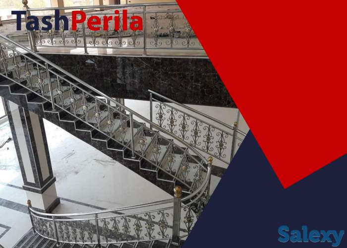 Металлические перила для лестниц на заказ в ташкенте, фотография 12