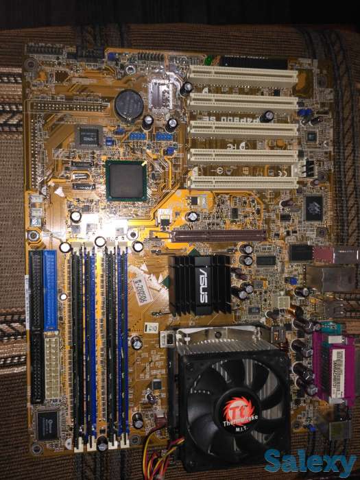 Продам материнскую плату Asustek P4P800SE (слот 478) в комплекте., фотография 1