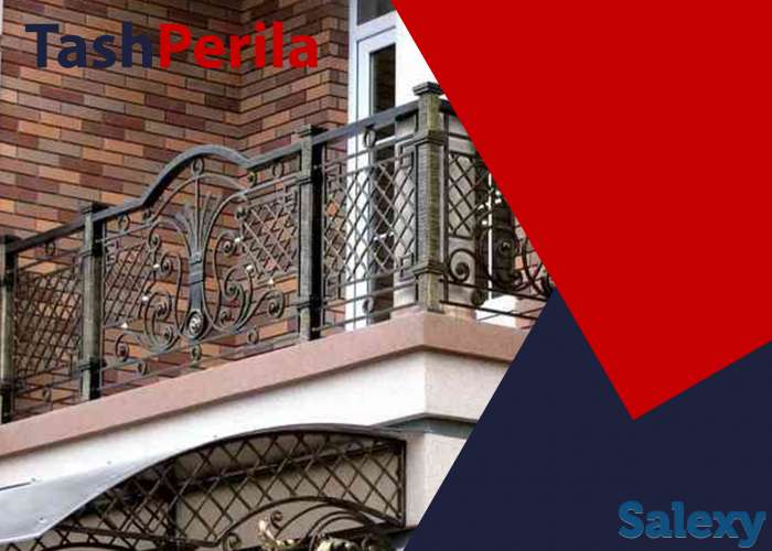 Перила из чёрного металла в ташкенте на заказ, фотография 6