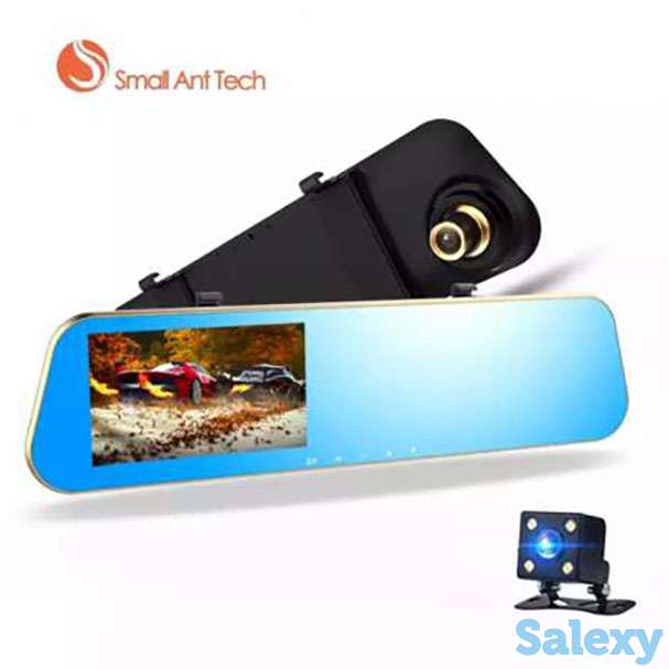 Новый Видеорегистратор Зеркало Car DVR две камеры, фотография 1