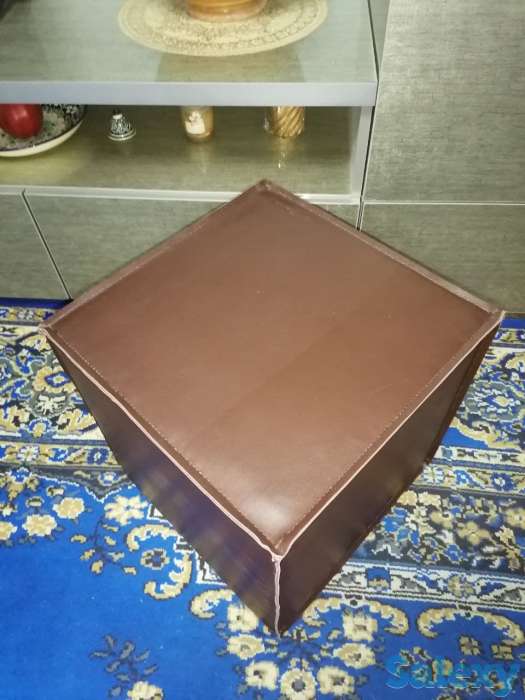 шкура ковер из коровы  кожаные пуфики, фотография 18