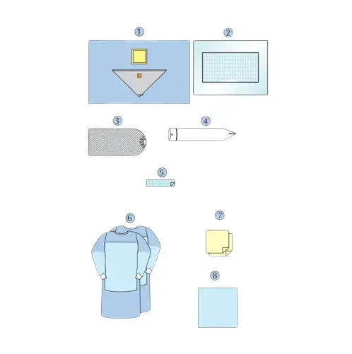 Комплект белья операционного для перкутанной нефролитотрипсии dr. green's оптом, фотография 1