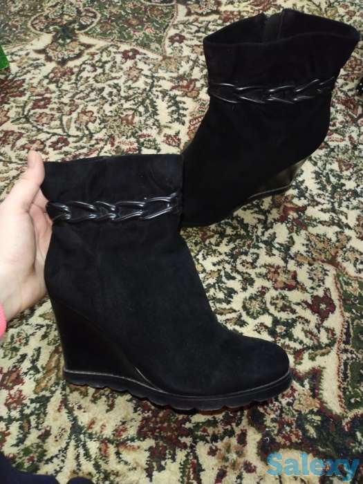 Натуральная кожаная и замшевая полусапожки, фотография 7