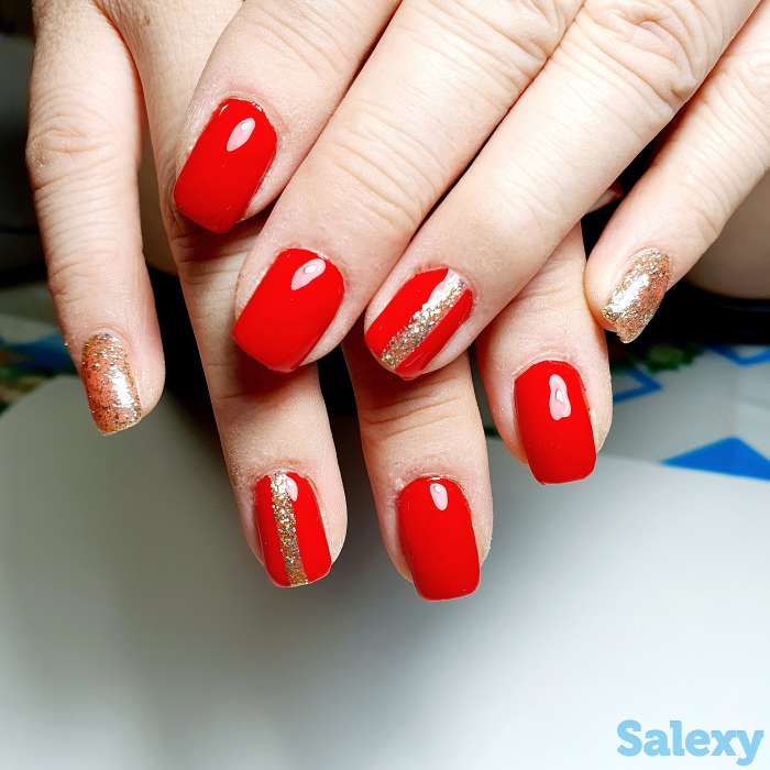 Маникюр,  наращивание, фотография 3