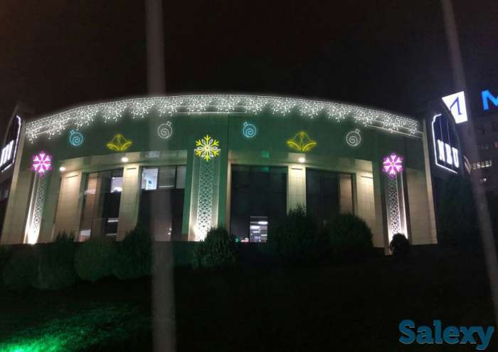 Оформление на новый год в стиле LED, фотография 1
