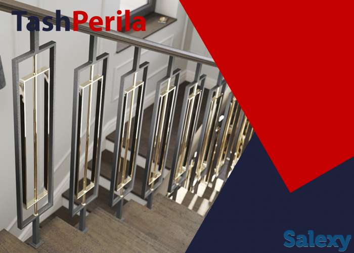 Металлические перила для лестниц на заказ в ташкенте, фотография 1