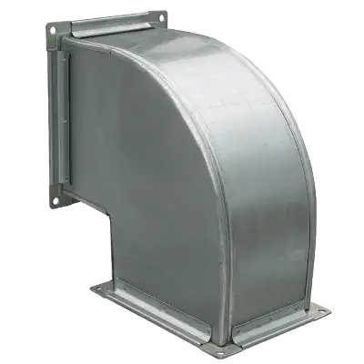 Отвод воздуховода прямоугольный Размер 1: 100; 1000; 1100..., Размер 2: 100; 1000; 500..., фотография 1