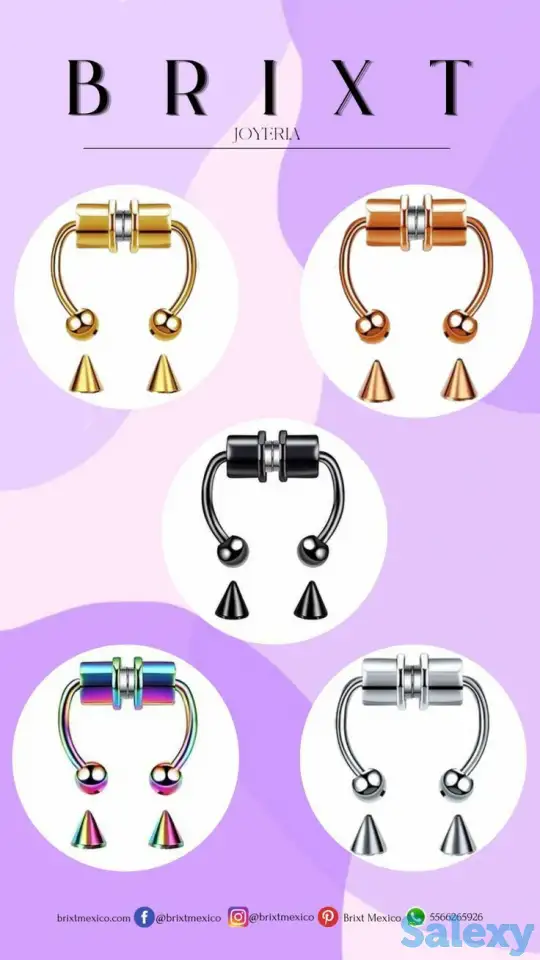 Пирсинг обманка на магните, фотография 5