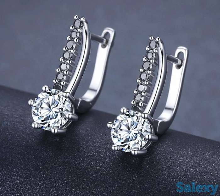 Сережки из серебра 925 пробы, фотография 6