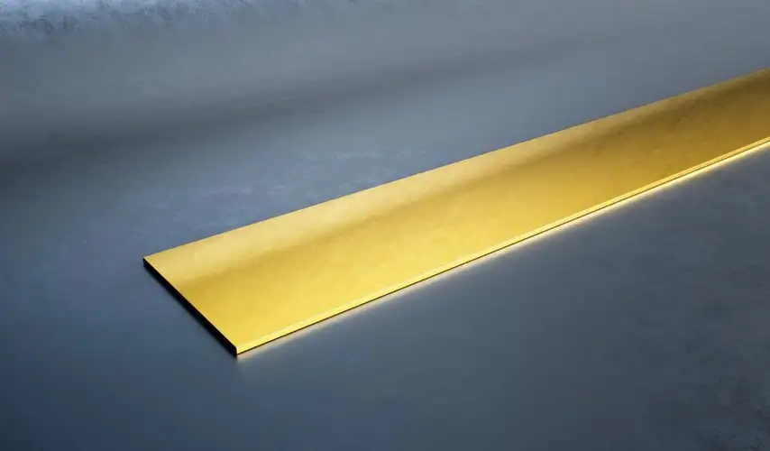 Латунная полоса, B 10-560 мм, s 0,6-5 мм, L 1-3 м, Мерность: мд, Марка: ЛС59-1; Л90; Л63, фотография 1