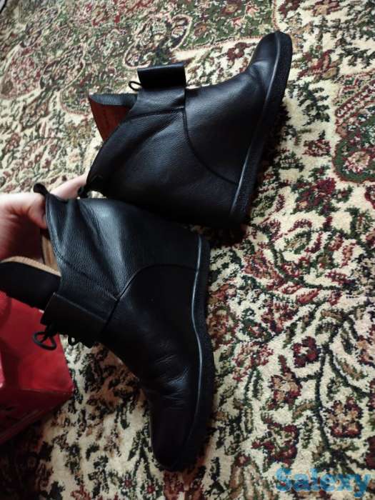 Натуральная кожаная и замшевая полусапожки, фотография 3