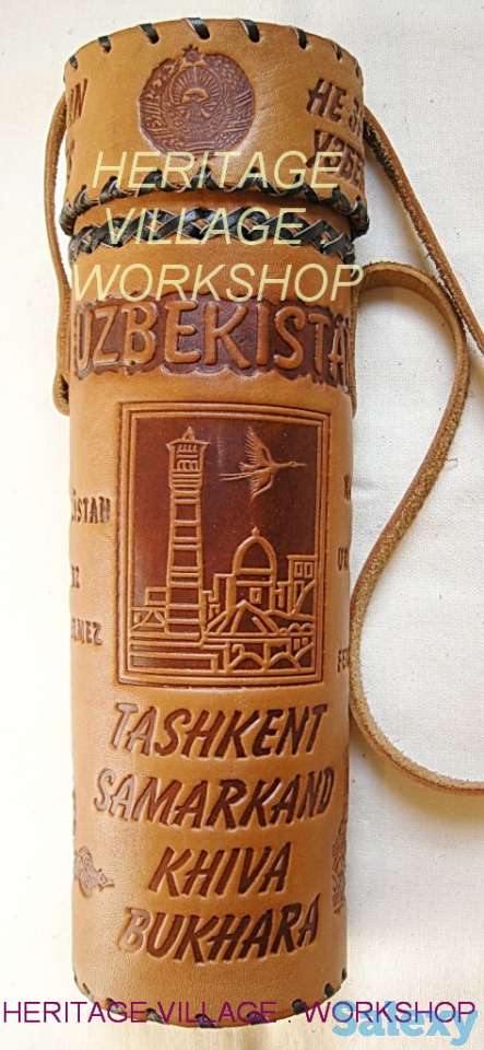 Кожаный тубус ручной работы., фотография 9